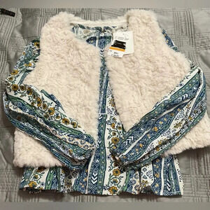 Speechless Girls Olive Gold-Tone 2-Pc Dress Size Small